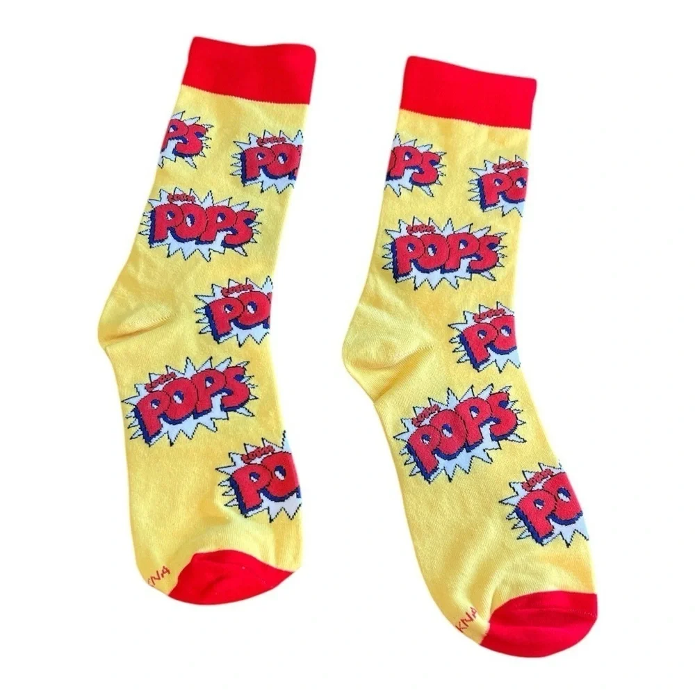 Pop Art Yellow and Red Socks
